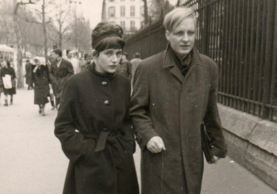 Bernhard und Christine Waldenfels 1961 in Paris auf dem Weg zu einer Merleau-Ponty-Veranstaltung